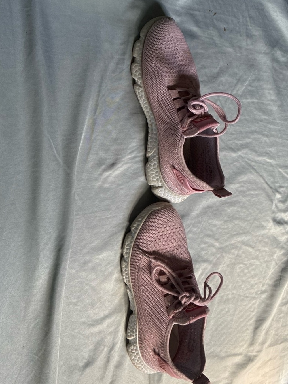 Women's Knit Athletic Sneakers - Pink - Picture 4 of 4